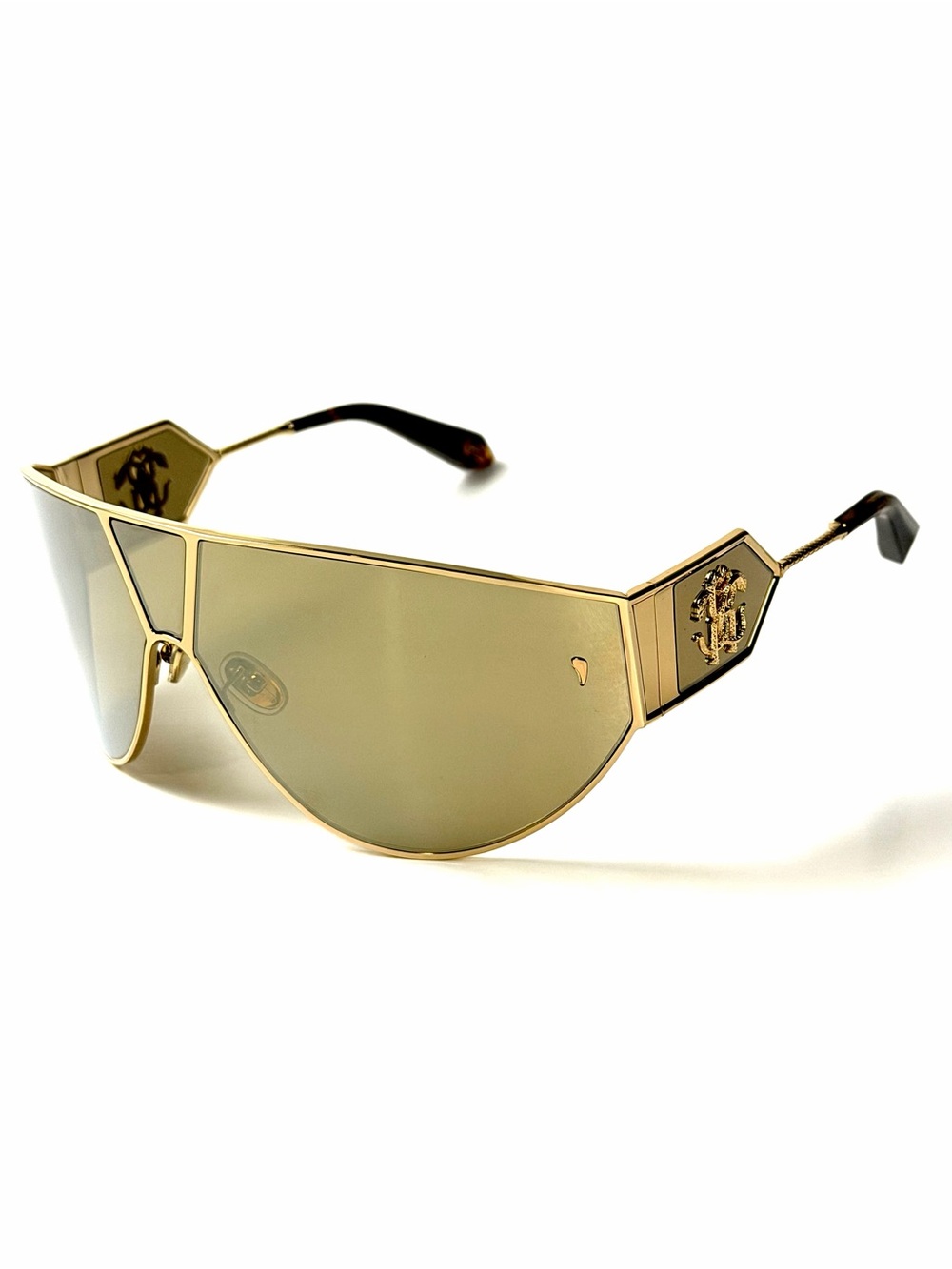 Gold Shield Visor Sunglasses - Designer Inspired